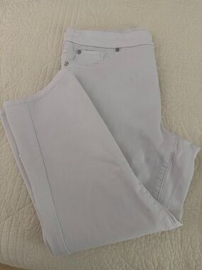 Tribal White Straight-Leg Pants